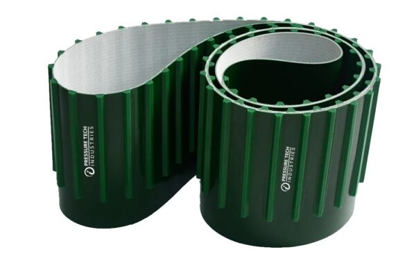 Green PVC Cleated Conveyor Belts